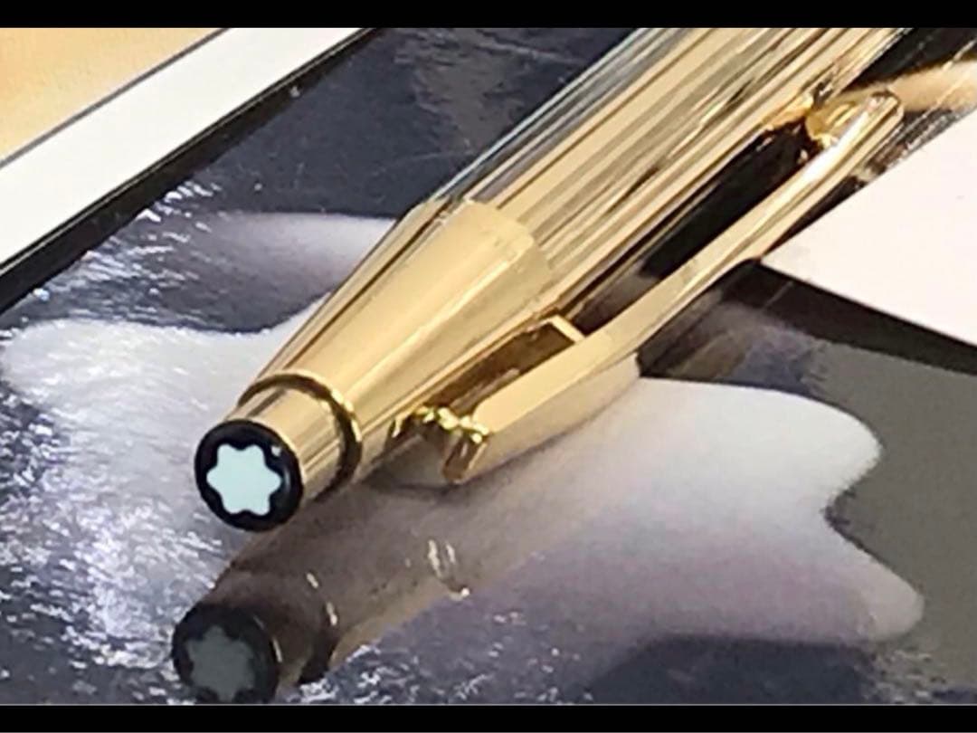 ⭐️金運を呼ぶ総金張り⭐️モンブラン⭐️ノブレスNo1947⭐️世界中で支持の高い逸品⭐️