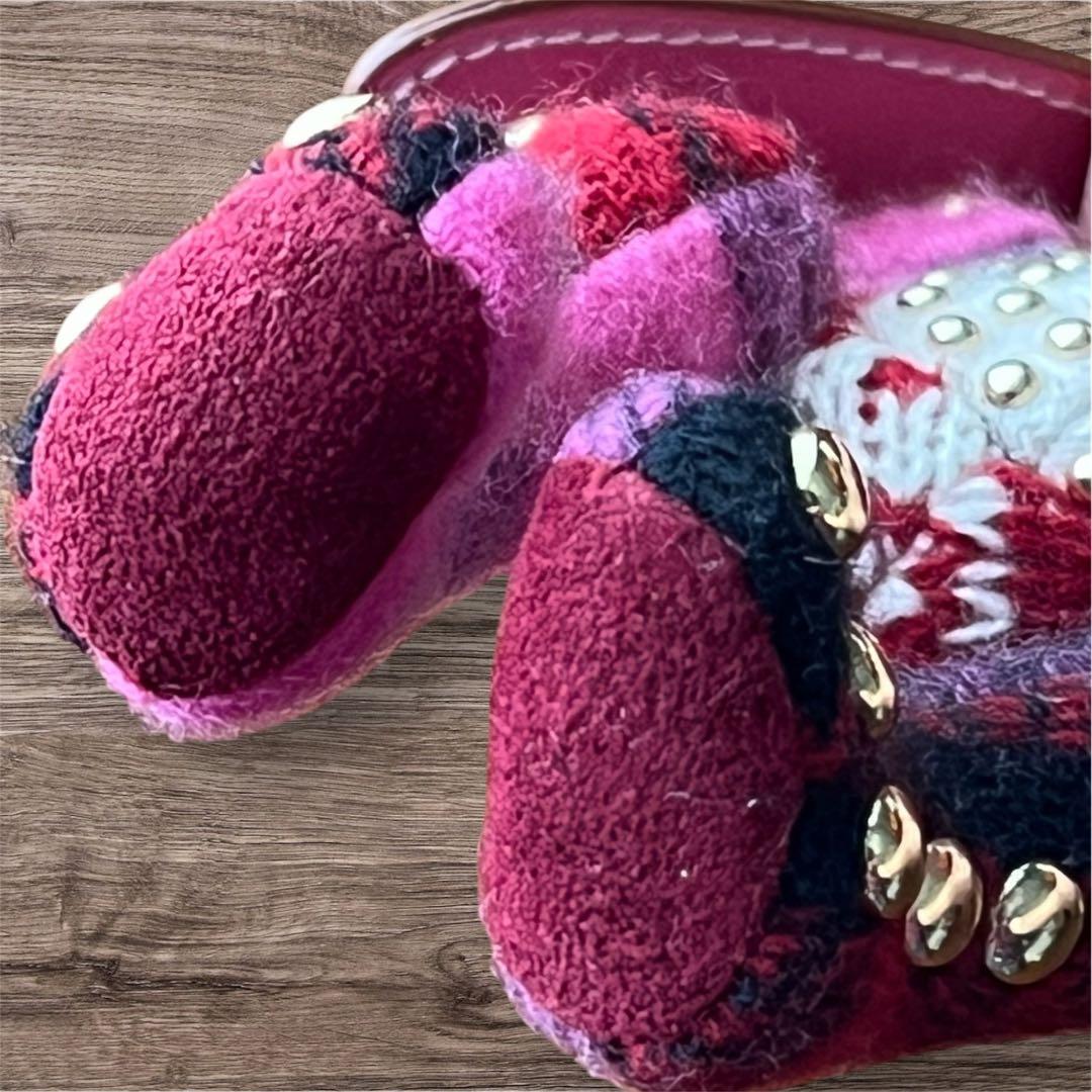 新品未使用 BURBERRY ウサギ ドッグ チャーム キーリング キーホルダー