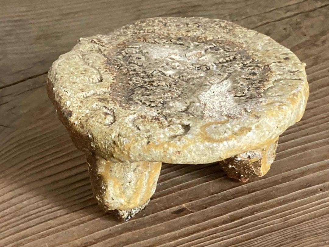 ◆希少◆コレクター放出品◆國吉清尚◆脚付き菓子台◆検＞国吉清尚◆やちむん◆壷屋焼