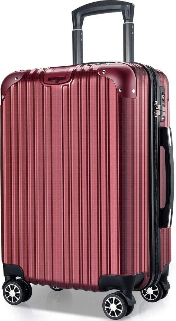 スーツケース キャリーバッグ キャリーケース 超軽量 Lサイズ　赤