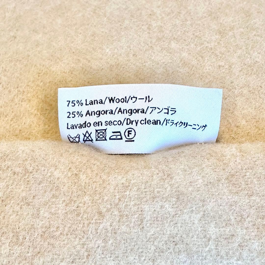 未使用級✨LOEWE アナグラム マフラー リバーシブル ベージュ × ホワイト