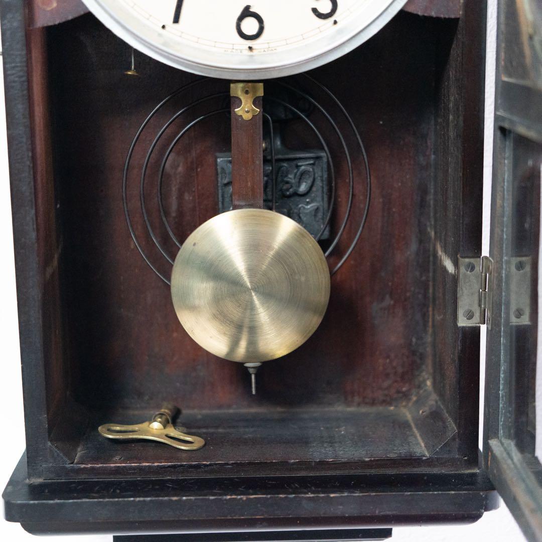 愛工舎　振り子時計　昭和レトロ　オーバーホール済　動作品