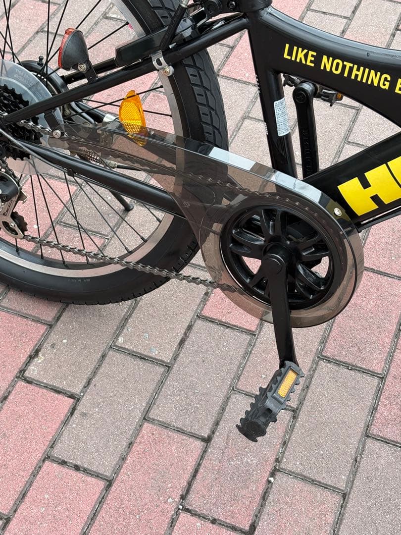 HAMMER ブラック キッズサイクル前カゴ付き(24㌅)お引き取り/配達も可能