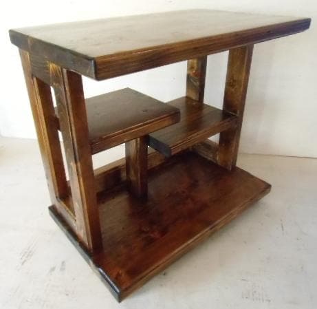 和風ヒノキ飾り棚（ハンドメイド）