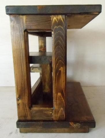 和風ヒノキ飾り棚（ハンドメイド）