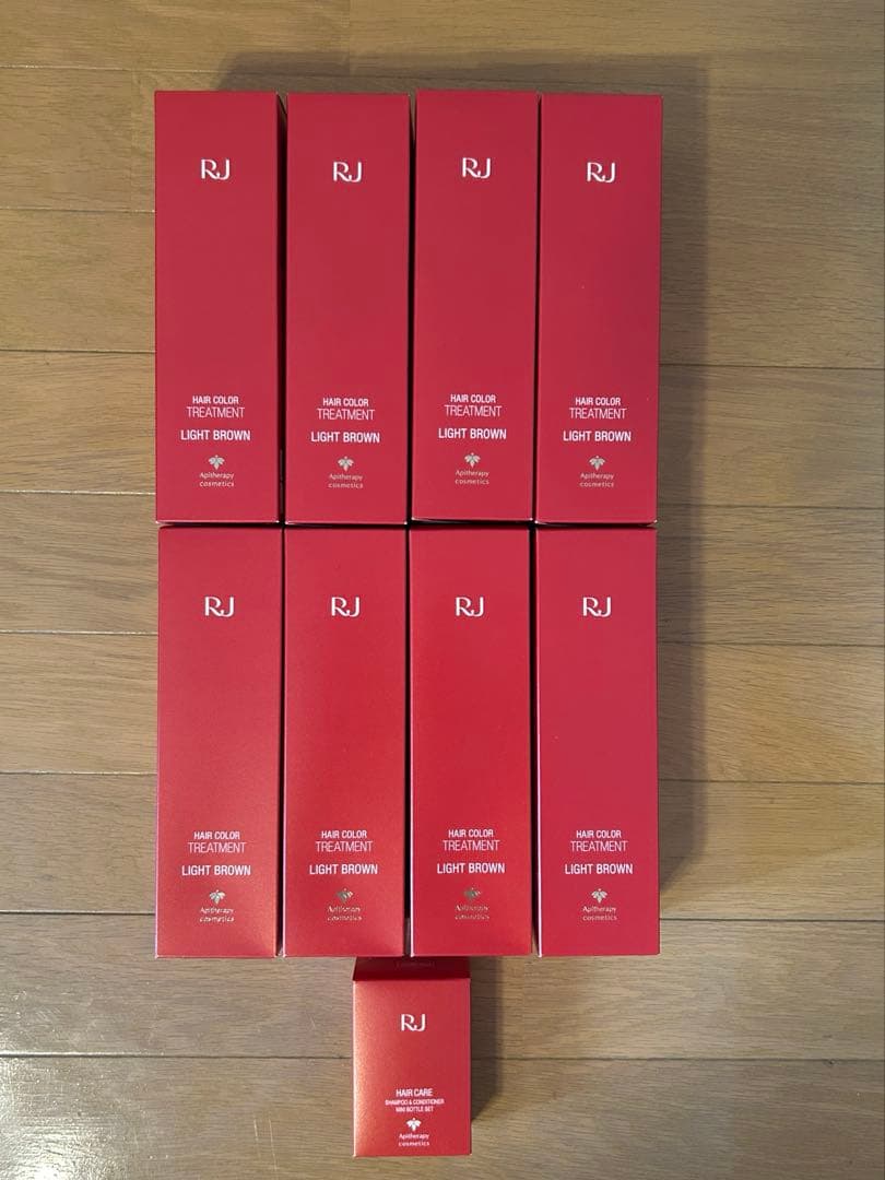 山田養蜂場　RJ ライトブラウン カラートリートメント 8本セット