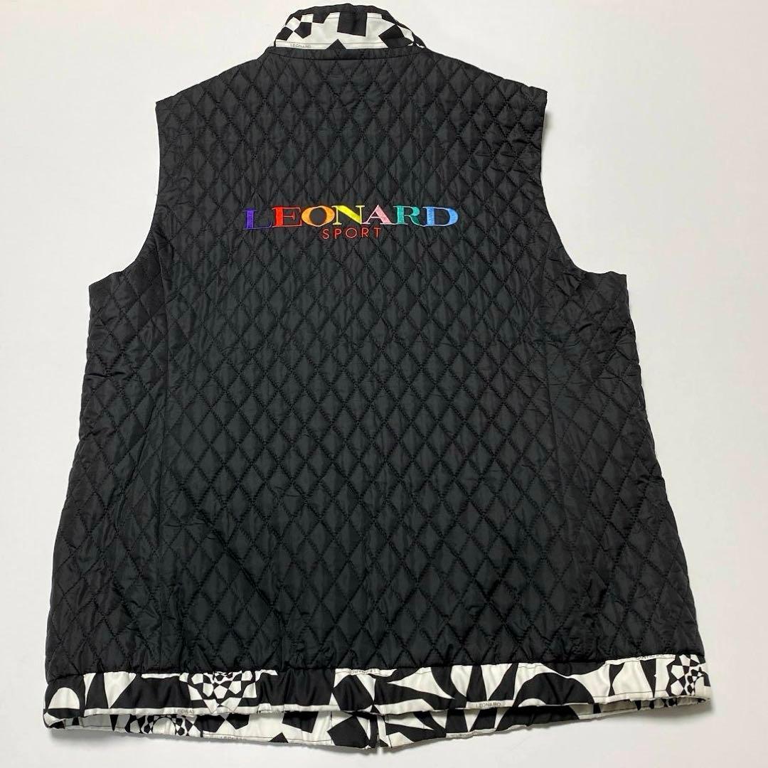 LEONARDレオナールスポーツ ◎リバーシブル 中綿入りベスト／ジレ◎42