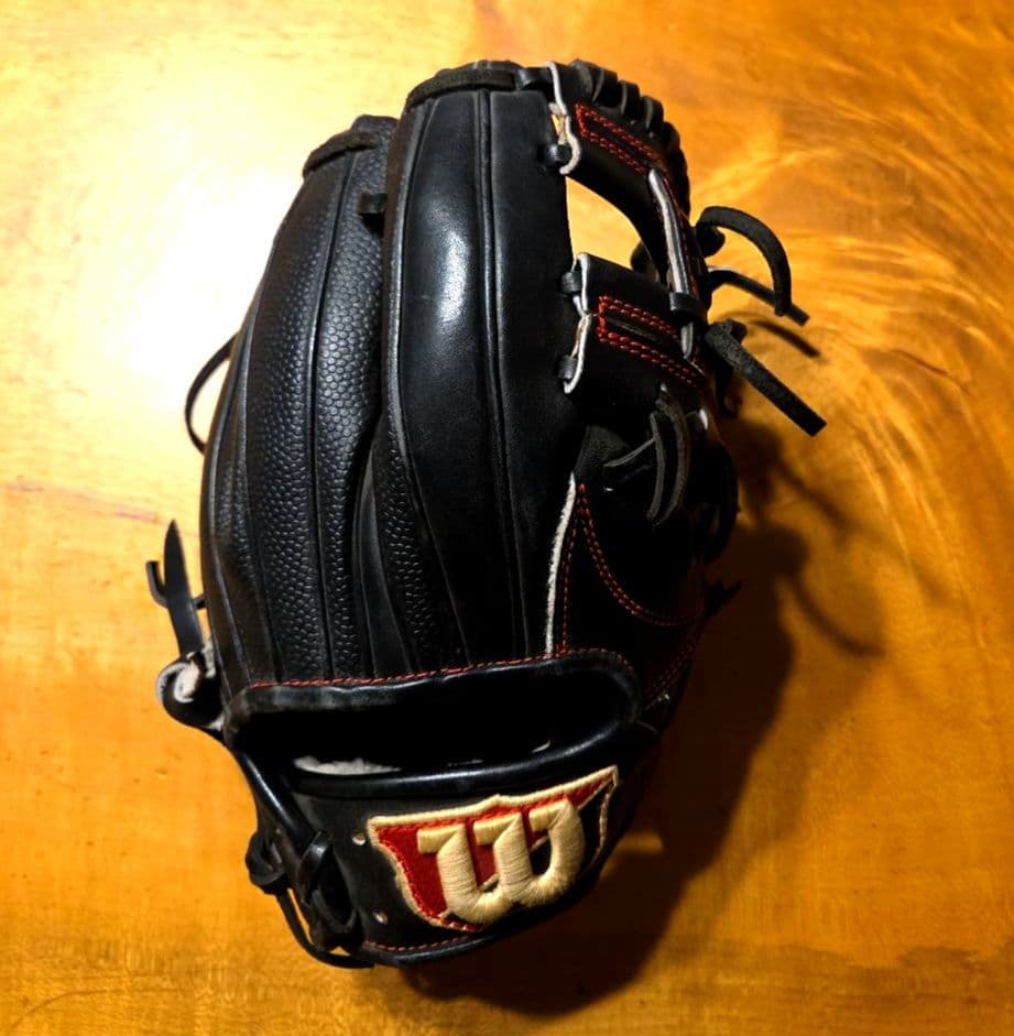 Wilson 軟式グローブ 黒 トレーニンググローブ