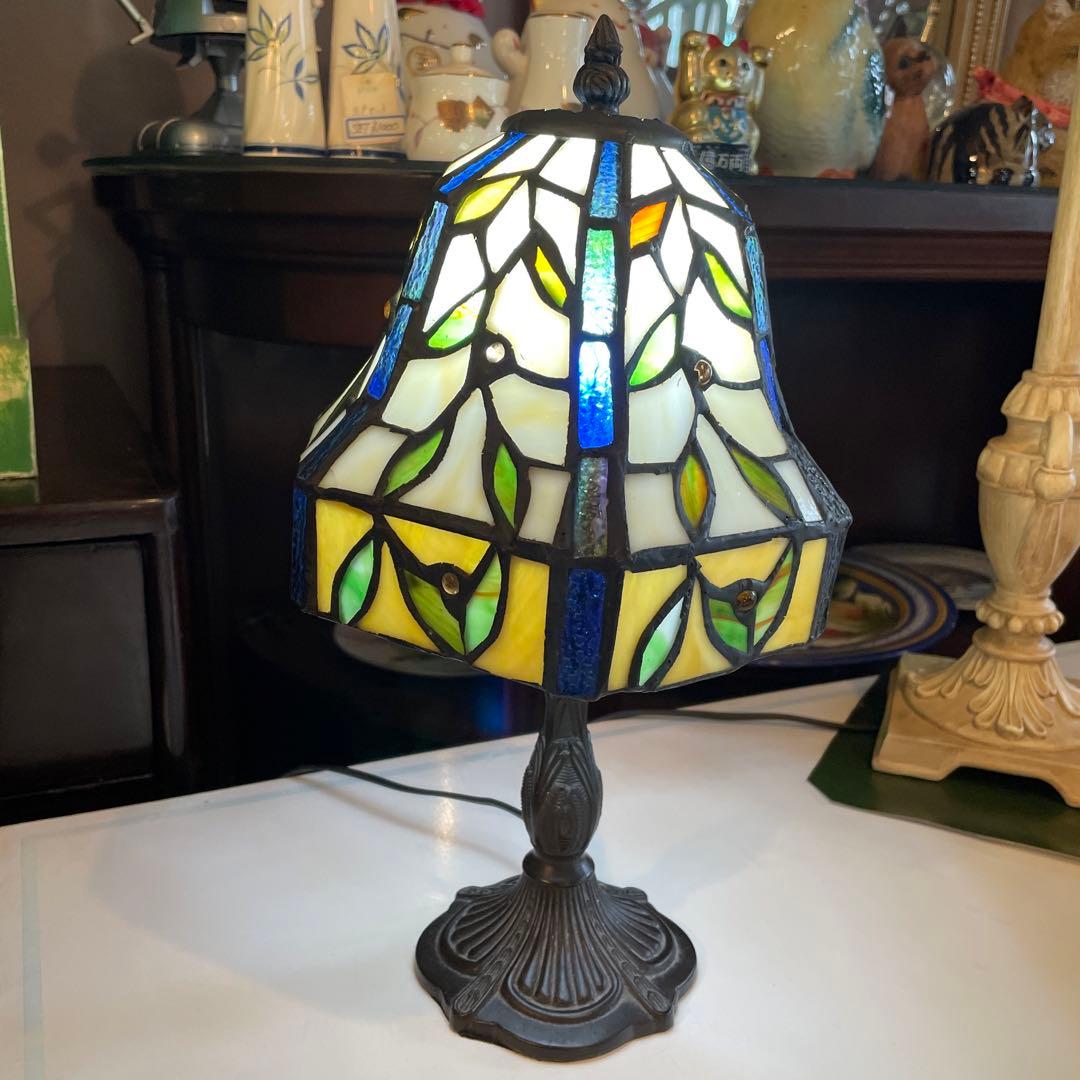 アンティーク・ステンドグラスランプ