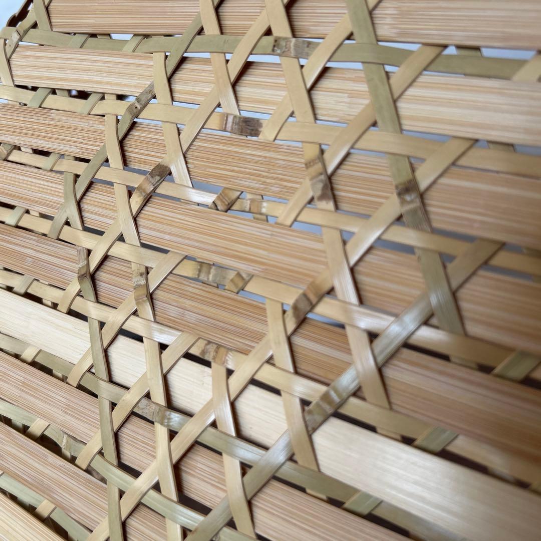 ４点　竹籠　カゴ　六つ目　御膳　水切りカゴ　竹ザル