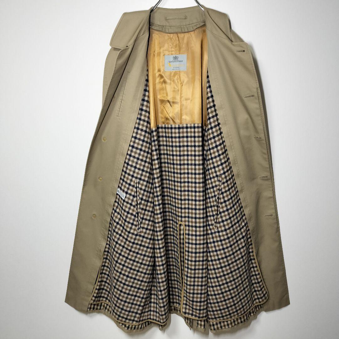 Aquascutum アクアスキュータム ステンカラーコート ライナー付き XL