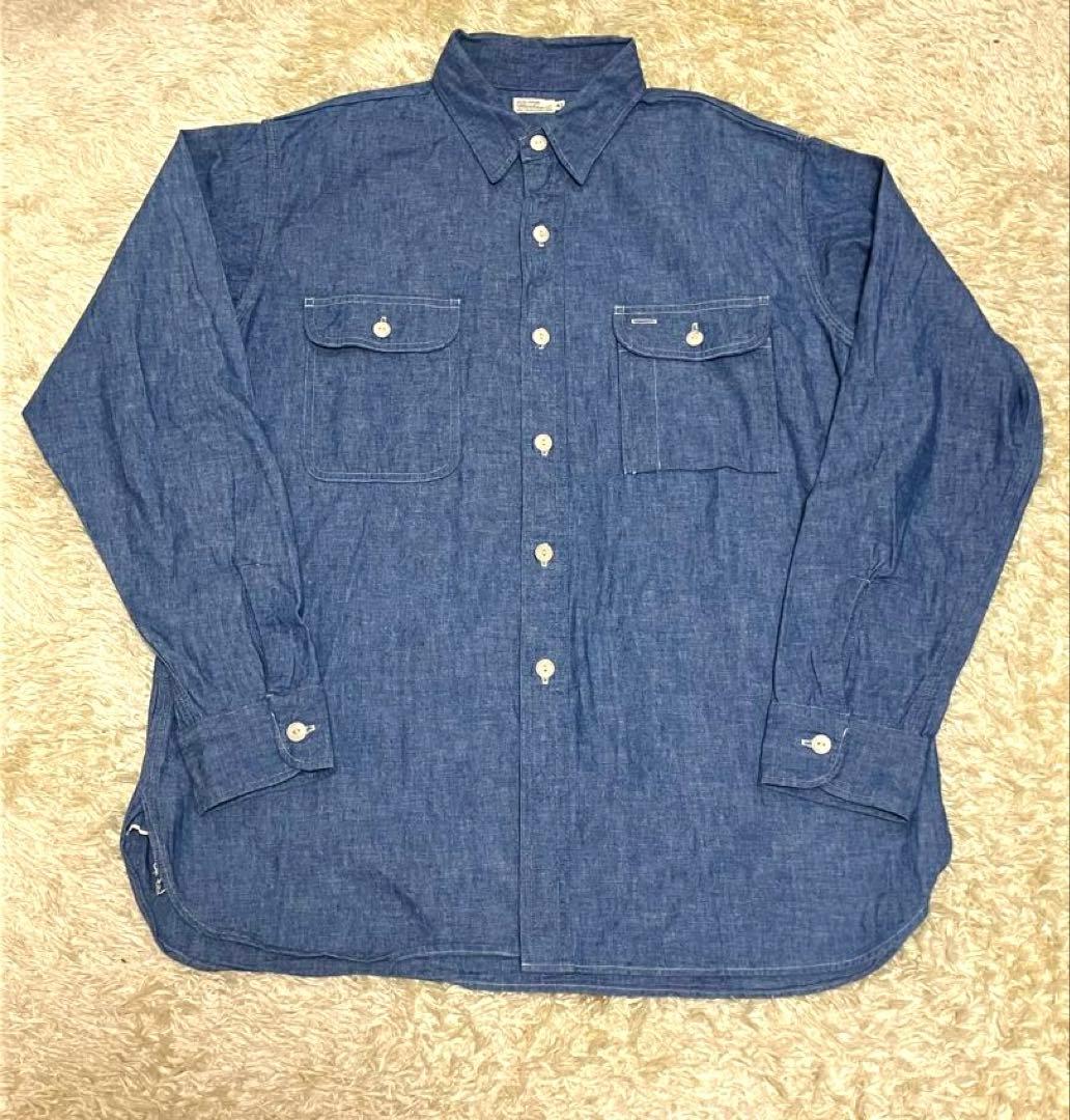 ウェアハウス BIG YANK 42 シャンブレーシャツ ワークシャツ 3048