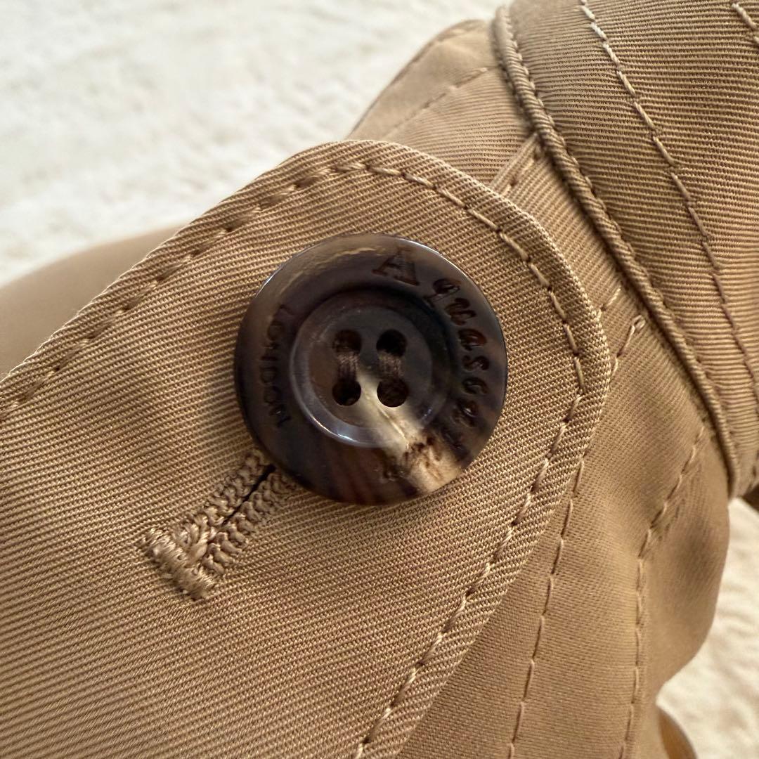 極美品　アクアスキュータム　トレンチコート　ライナー付き　ベージュ　サイズ4