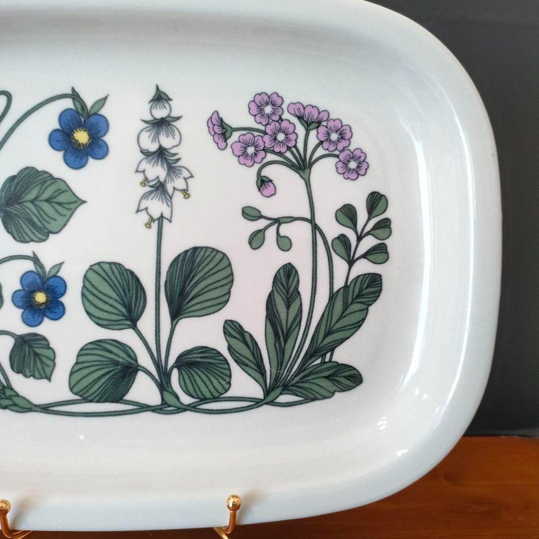 アラビア ARABIA フローラ プラター エステリ・トムラ 角皿 美品 希少