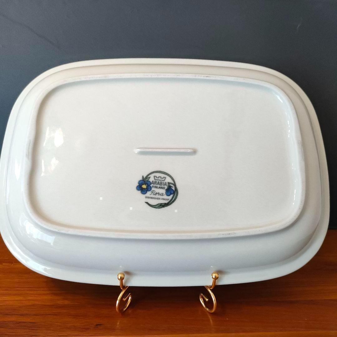 アラビア ARABIA フローラ プラター エステリ・トムラ 角皿 美品 希少