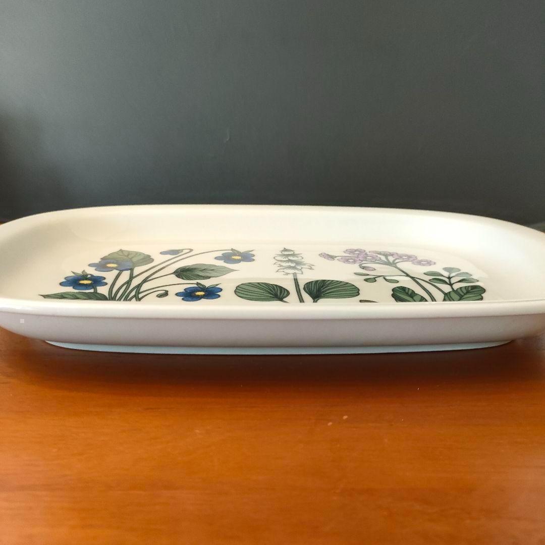 アラビア ARABIA フローラ プラター エステリ・トムラ 角皿 美品 希少