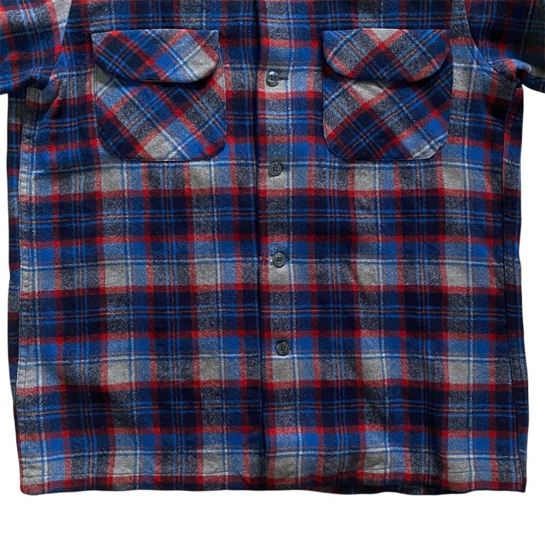 t*1様 ち*ん様 PENDLETON 70s M ボードシャツ　オープンカラー