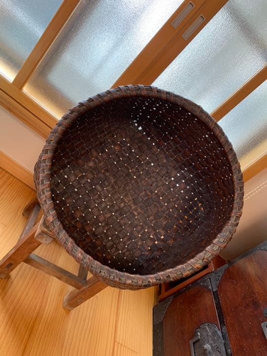 バスケット　カゴ　アンティーク　骨董