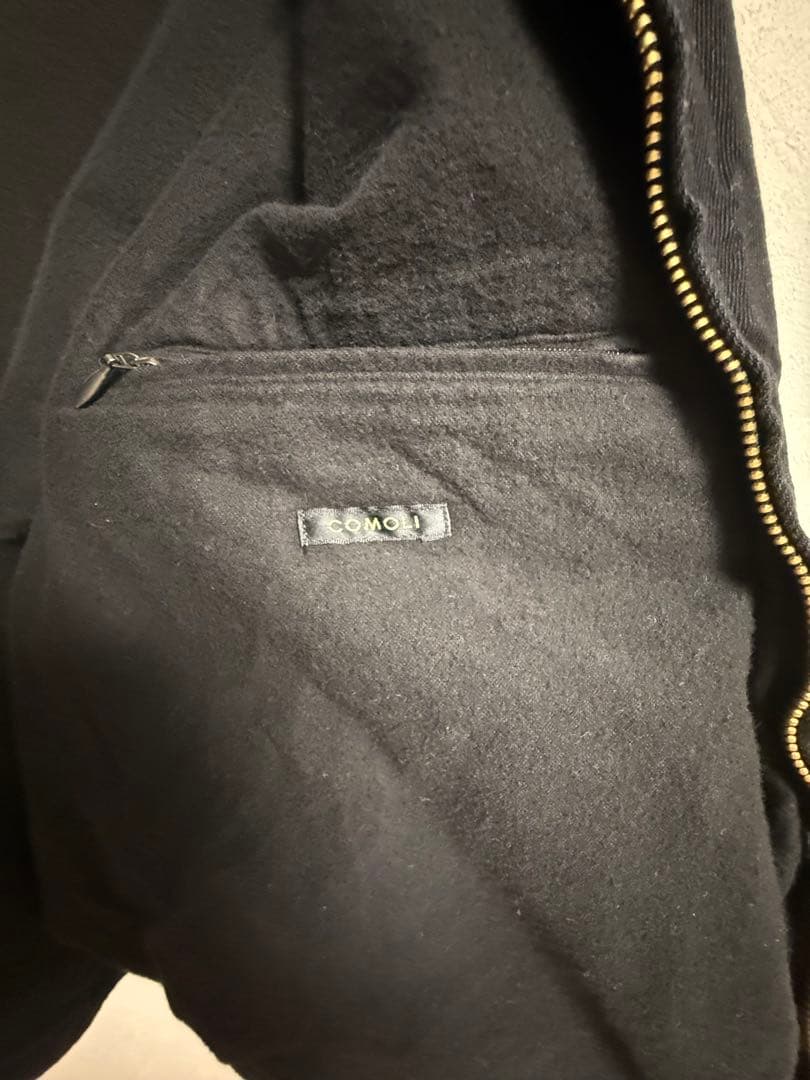 シ*ル様 COMOLI 26ss ブラックデニム ジップショート ジャケット 3