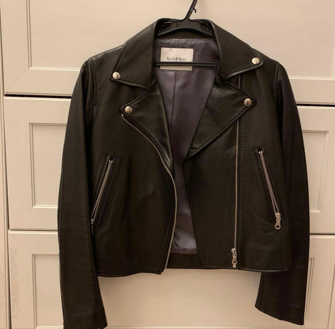 スピックアンドスパン　レザーライダースジャケット