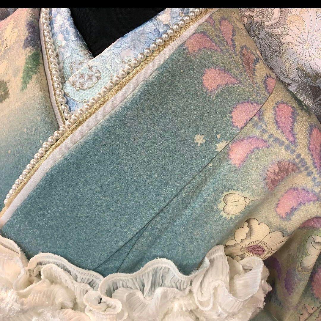 辻ヶ花振袖 1式セット 草履バッグ付き