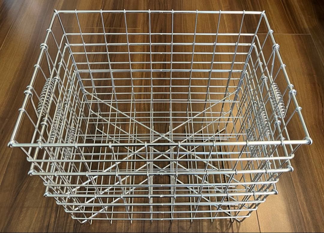 メタルワイヤー収納バスケット 3個セット　丸山ステンレス