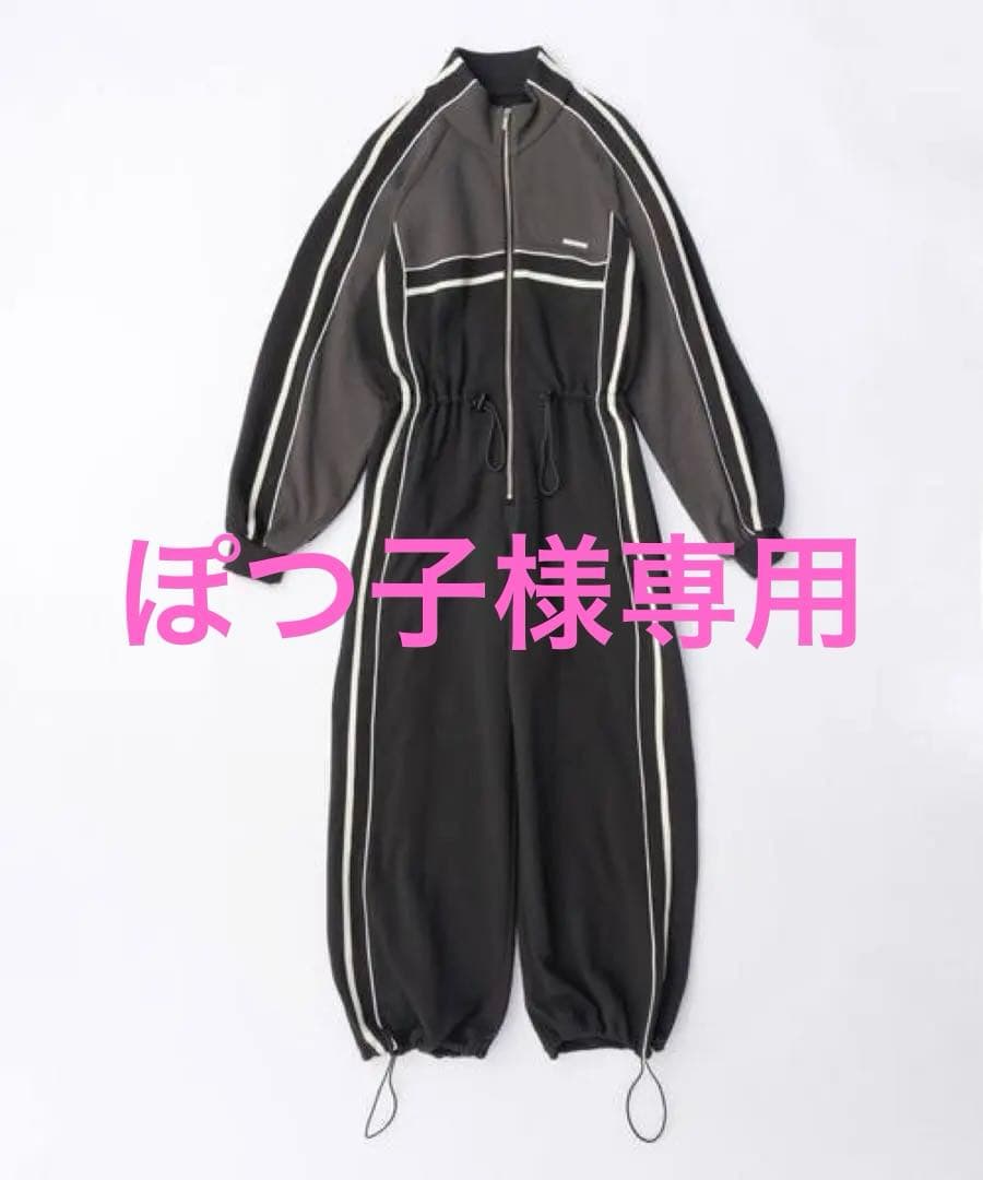 値下★MAISON SPECIALメゾンスペシャル♪スウェットトラックロンパース
