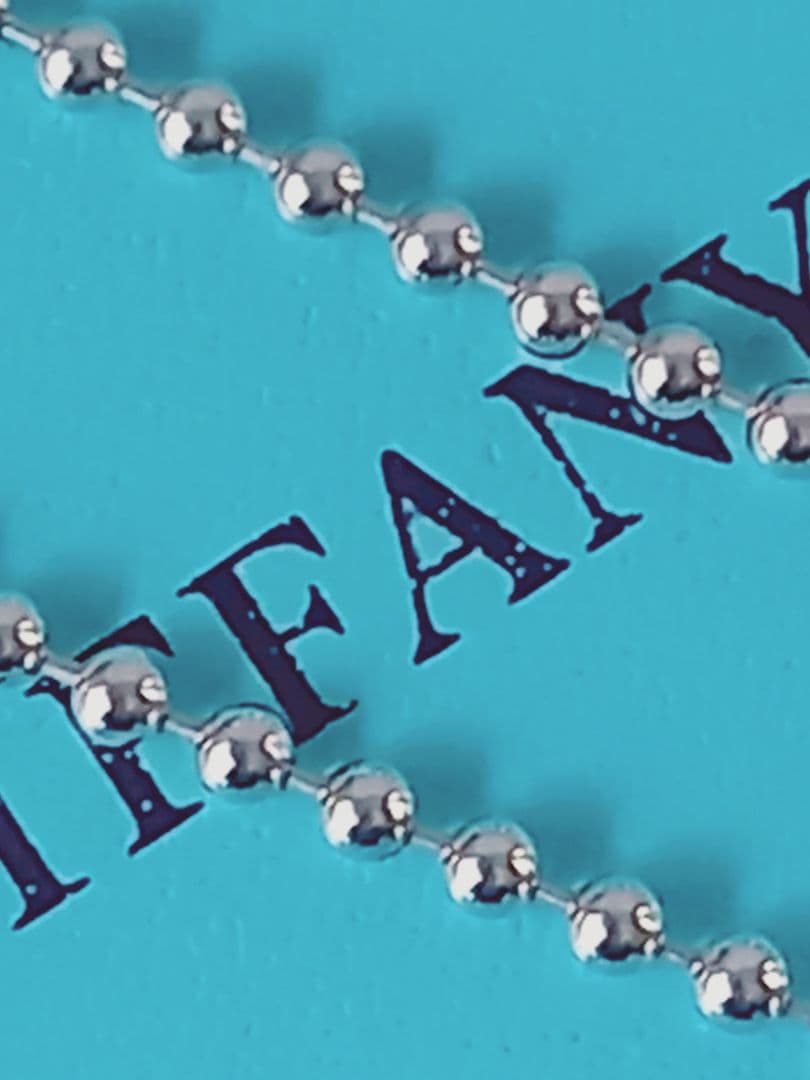 TIFFANY ティファニー ボールチェーン ロング ネックレス シルバー