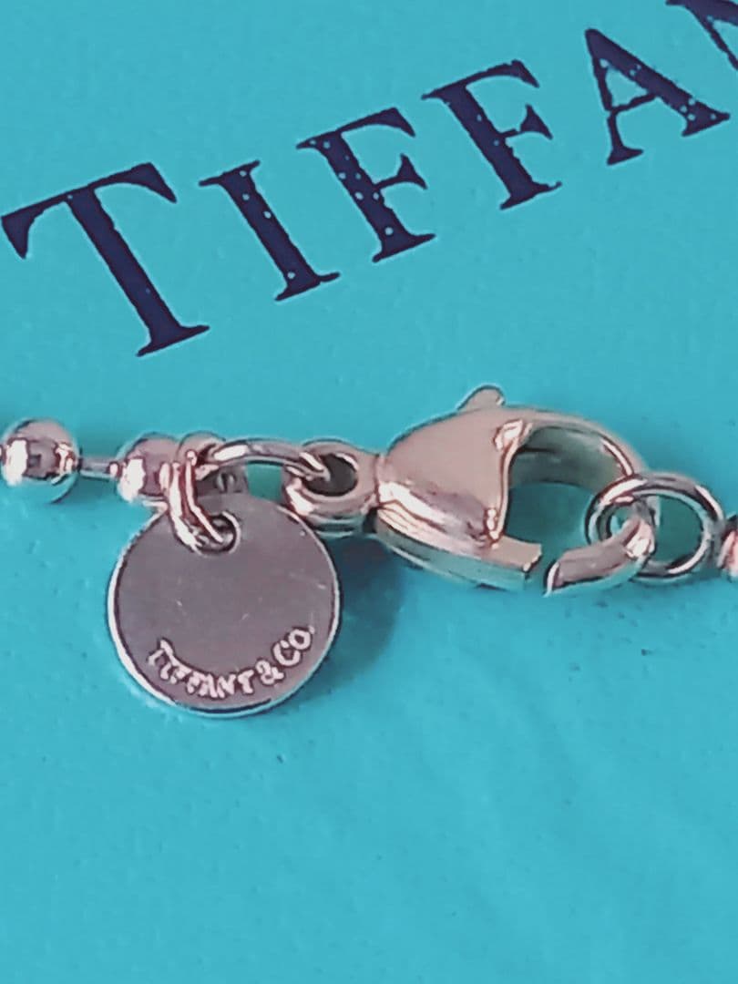 TIFFANY ティファニー ボールチェーン ロング ネックレス シルバー