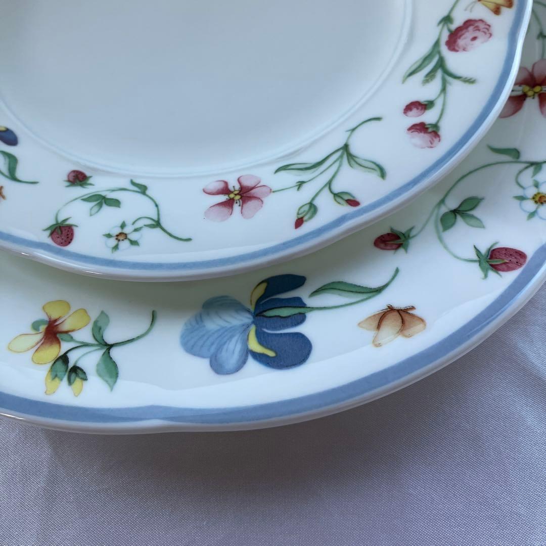 ビレロイ&ボッホ　マリポーサ カップ&ソーサーとプレート2種類の2セット