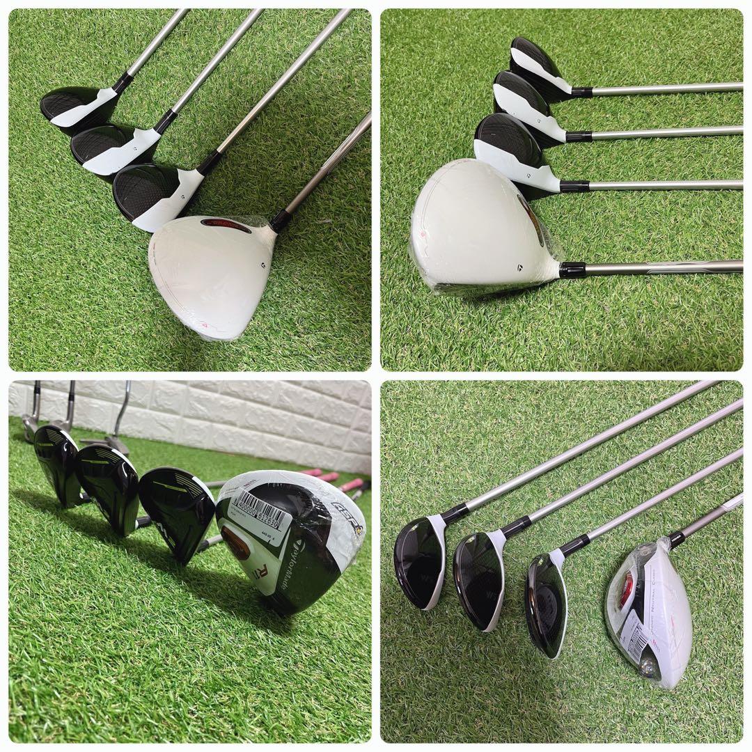 美品 新品ドライバー 付TaylorMade高級レディースゴルフクラブ8本セット
