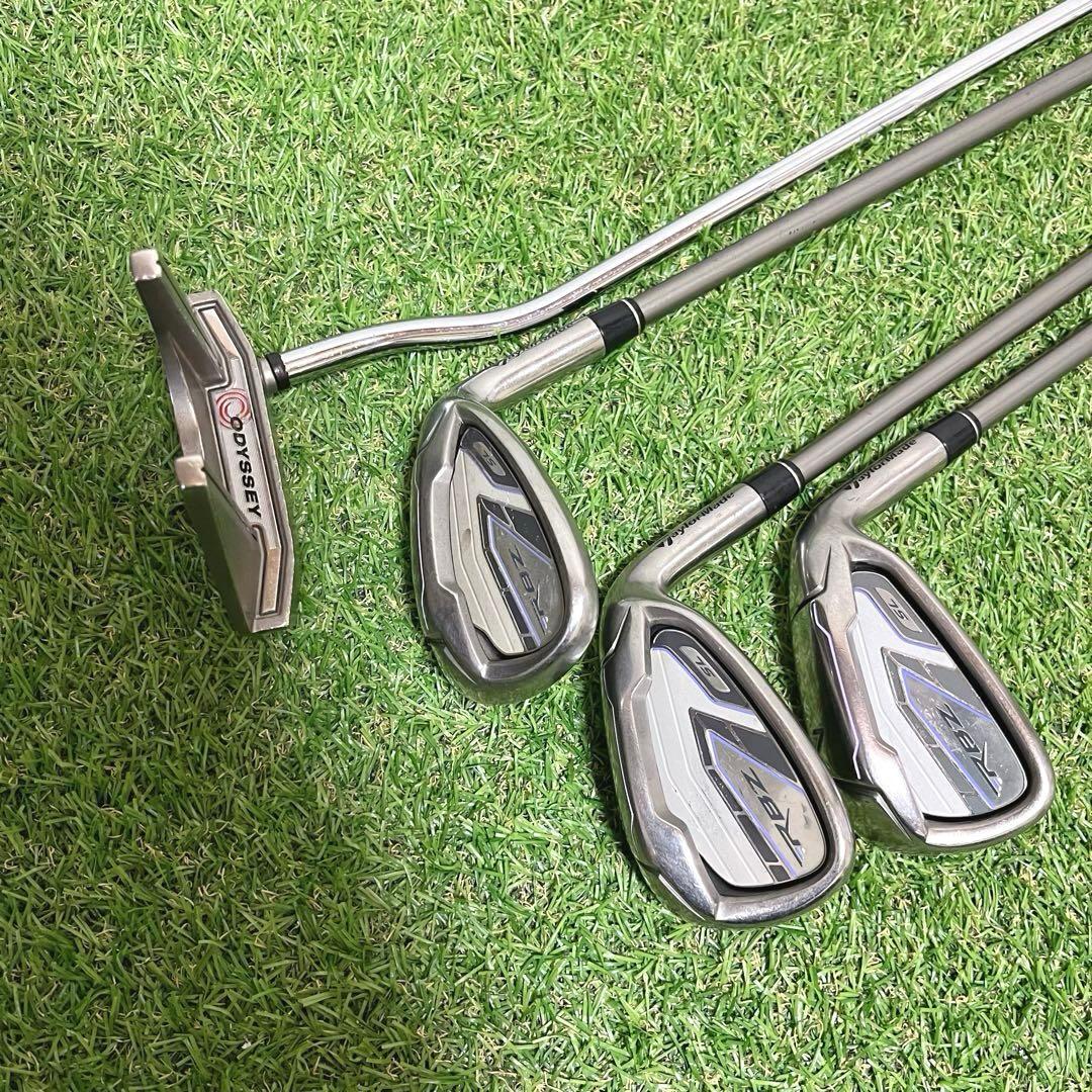 美品 新品ドライバー 付TaylorMade高級レディースゴルフクラブ8本セット