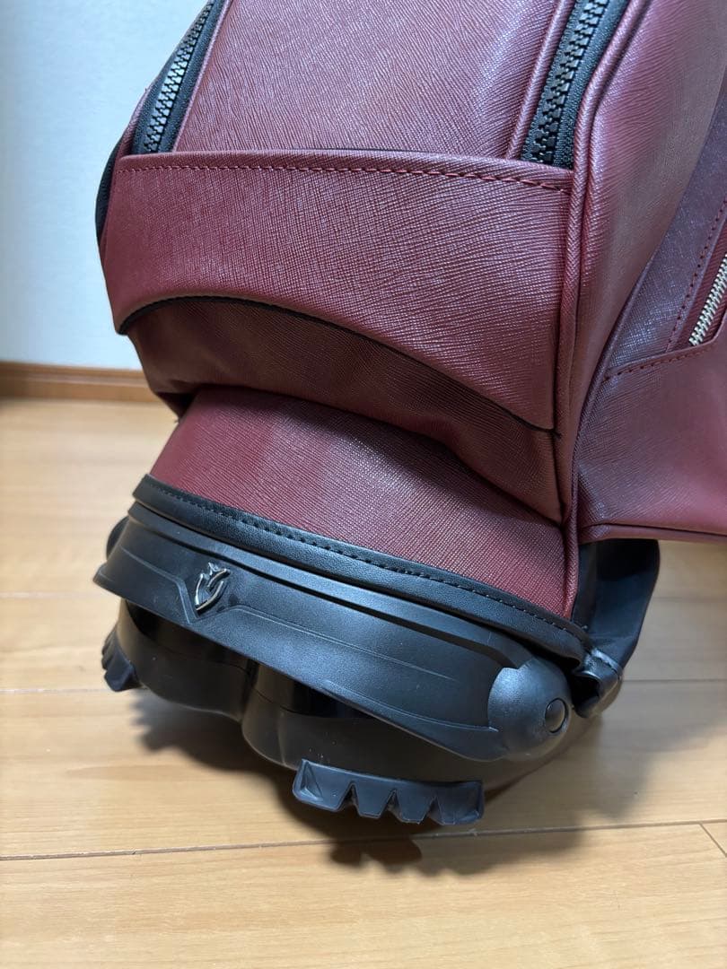 VESSEL キャディバッグ VLS Lux マローン(エビ茶)色　超美品