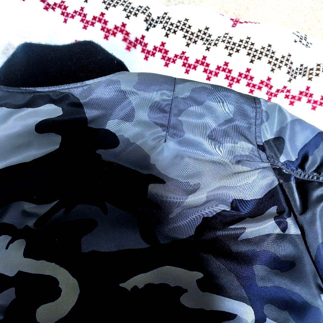 Alpha❗️MA-1希少グレーカモ！MSizeお買い得美品‼️