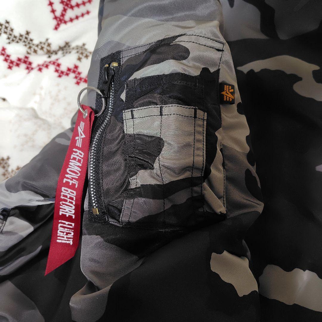 Alpha❗️MA-1希少グレーカモ！MSizeお買い得美品‼️