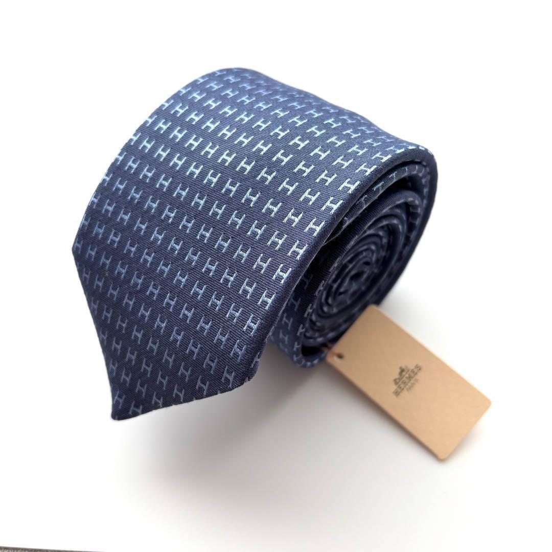 ※smile様　꧁新品未使用꧂ エルメス ネクタイ ナロータイ ファソネ H織り