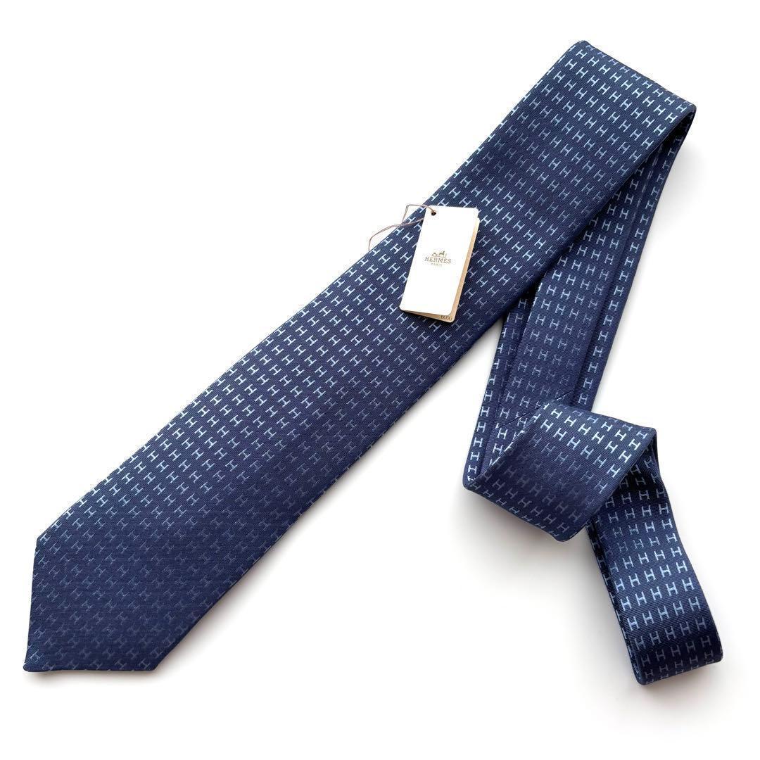 ※smile様　꧁新品未使用꧂ エルメス ネクタイ ナロータイ ファソネ H織り