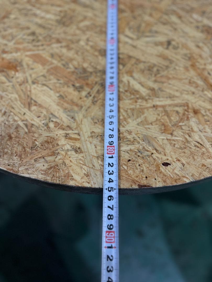 円形OSBボードテーブル天板 135