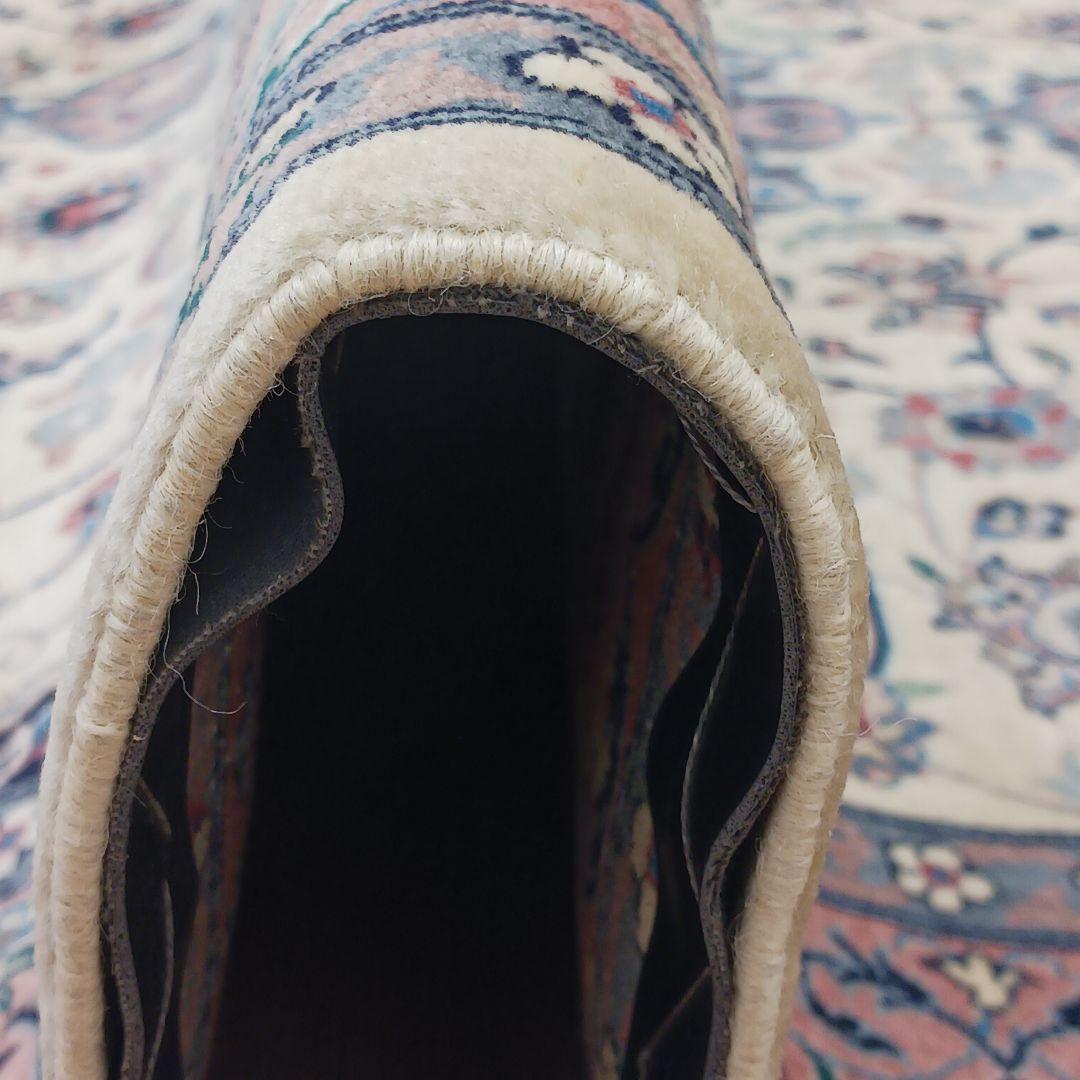 Y2954 高級 パキスタン産 ウール 手織り 大判 224×140㎝