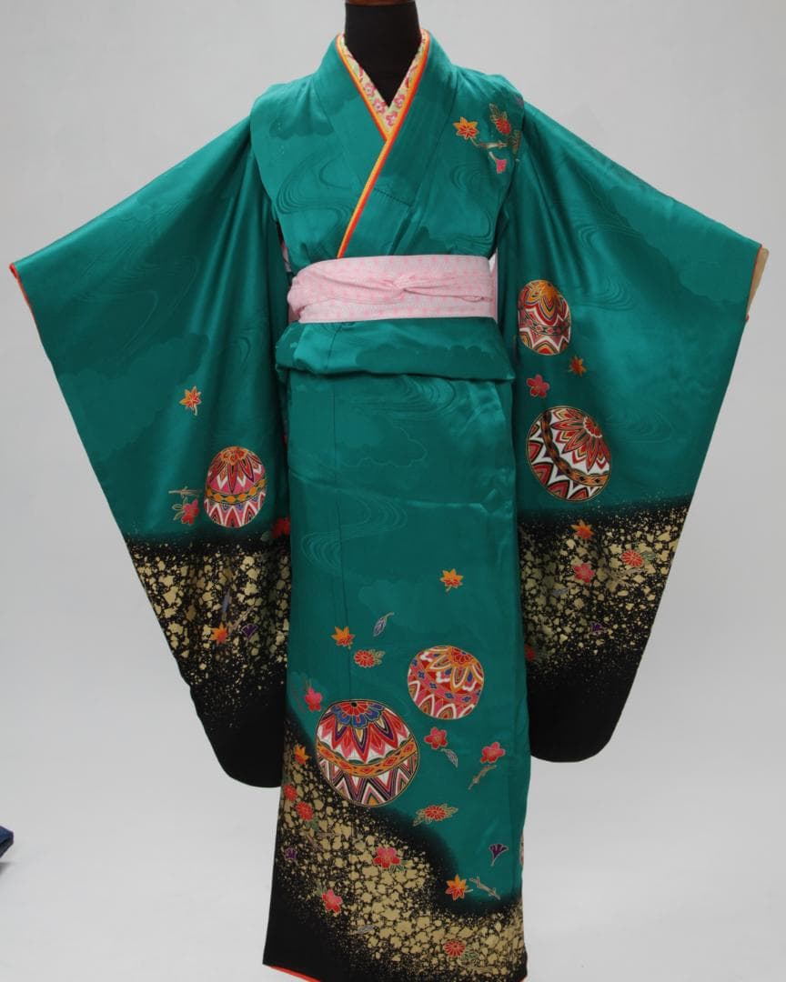 七五三７歳正絹四つ身・長襦袢セット