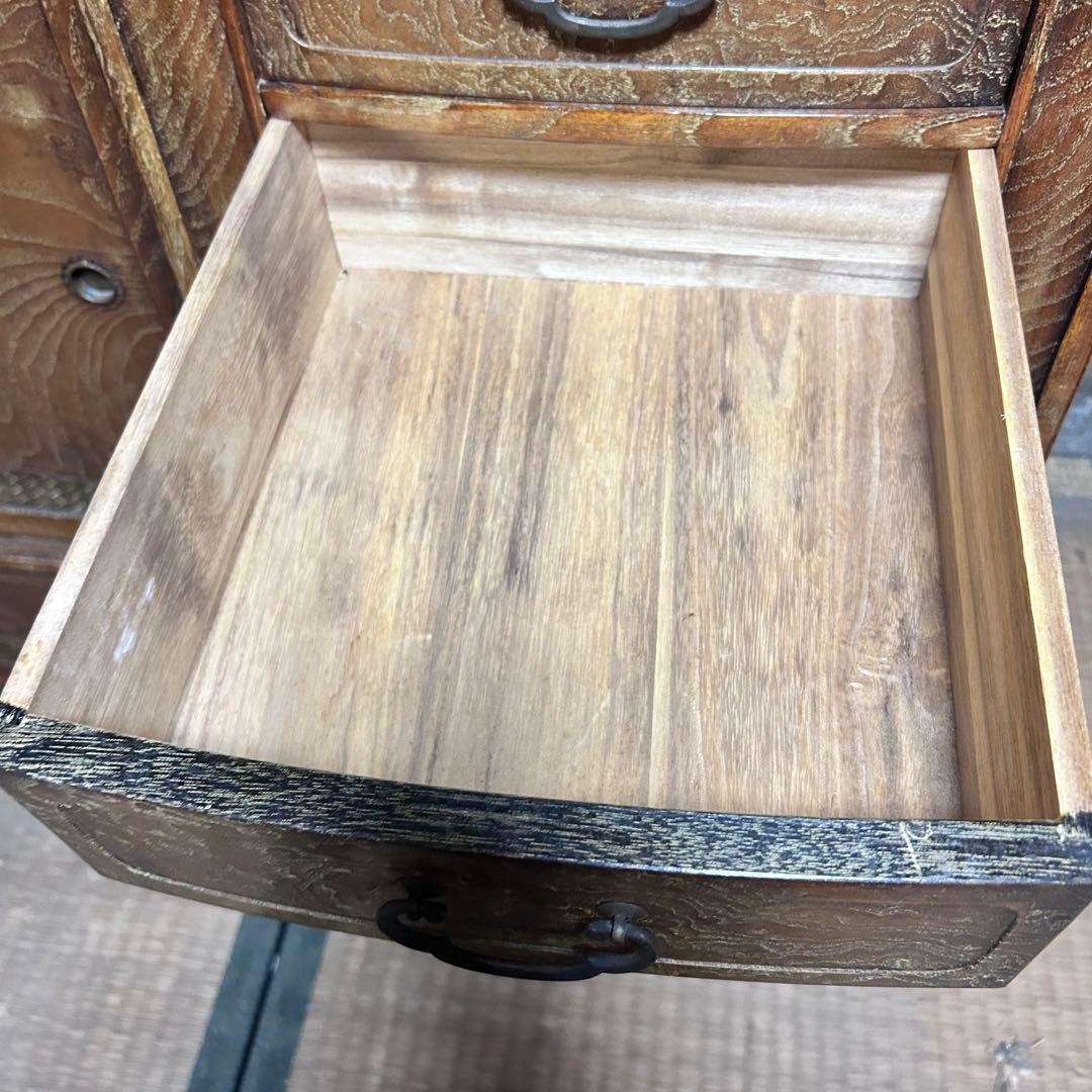 昭和レトロ 欅杢 茶箪笥 水屋箪笥 古民家家具