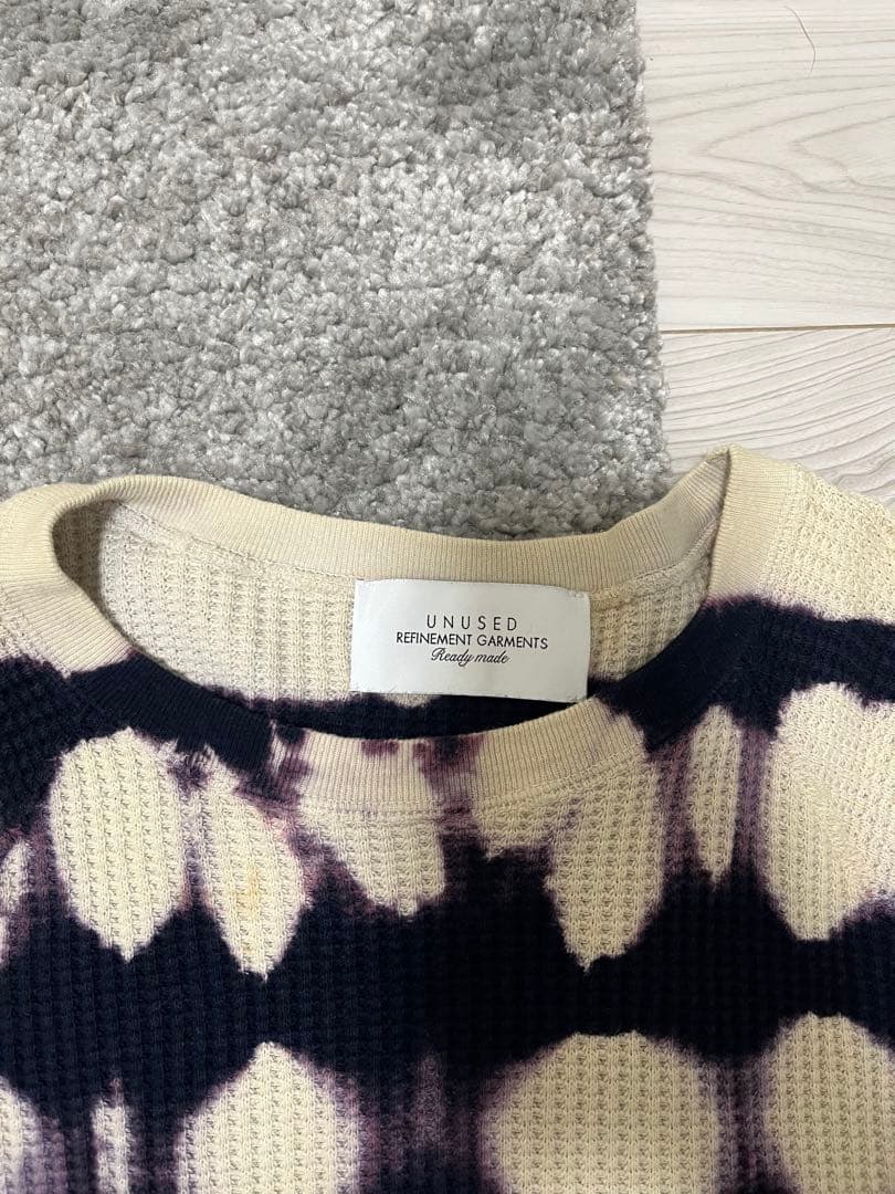 トップス UNUSED 21ss Long sleeve tie dye t-shirt