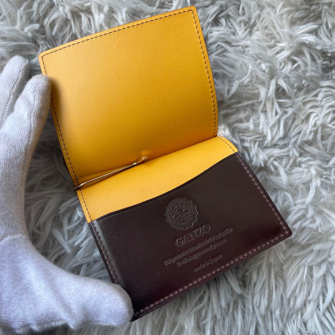 【未使用レベル】ガンゾ シェルコードバン マネークリップ