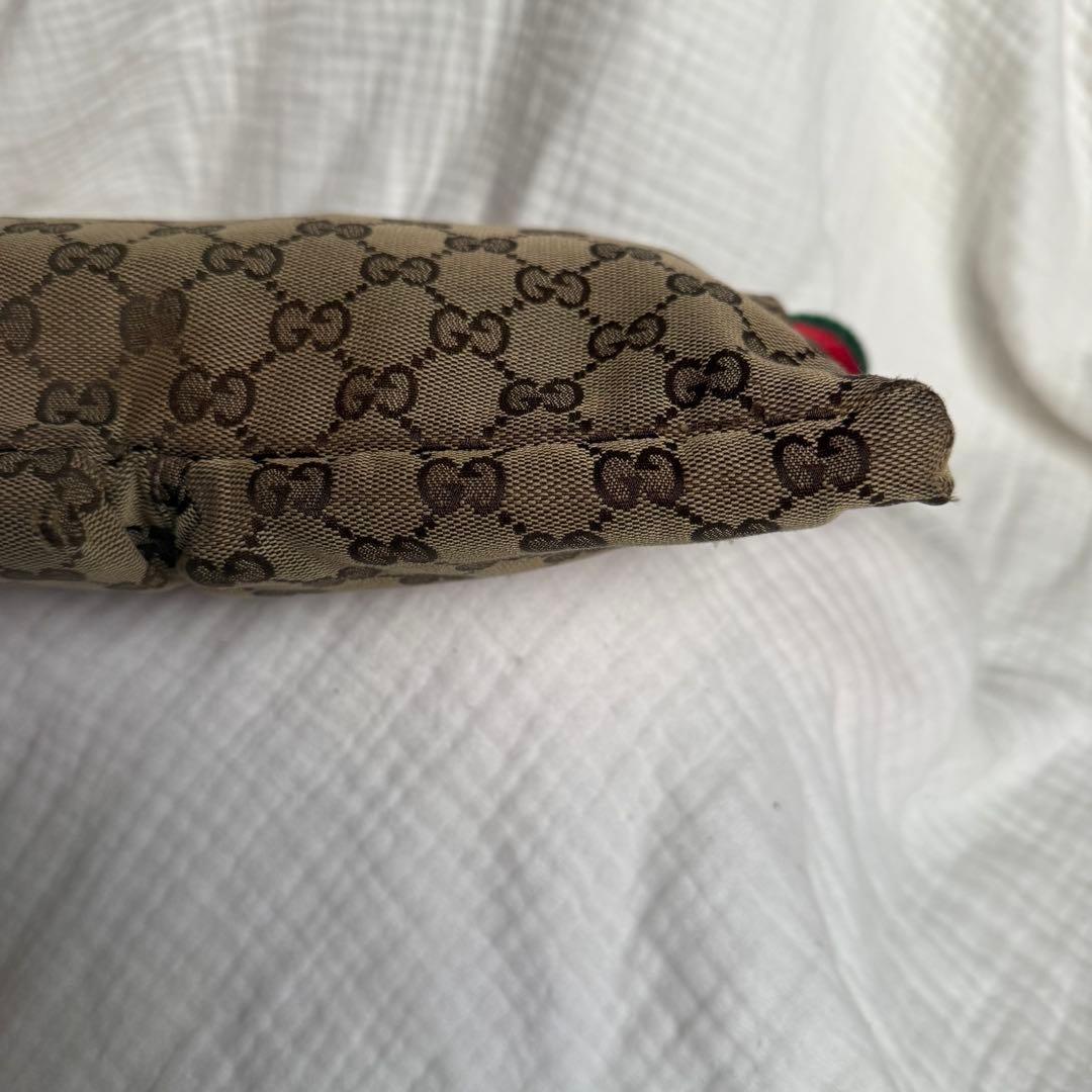 GUCCI グッチ GGキャンバス シェリーライン ボディバッグ ウエストポーチ
