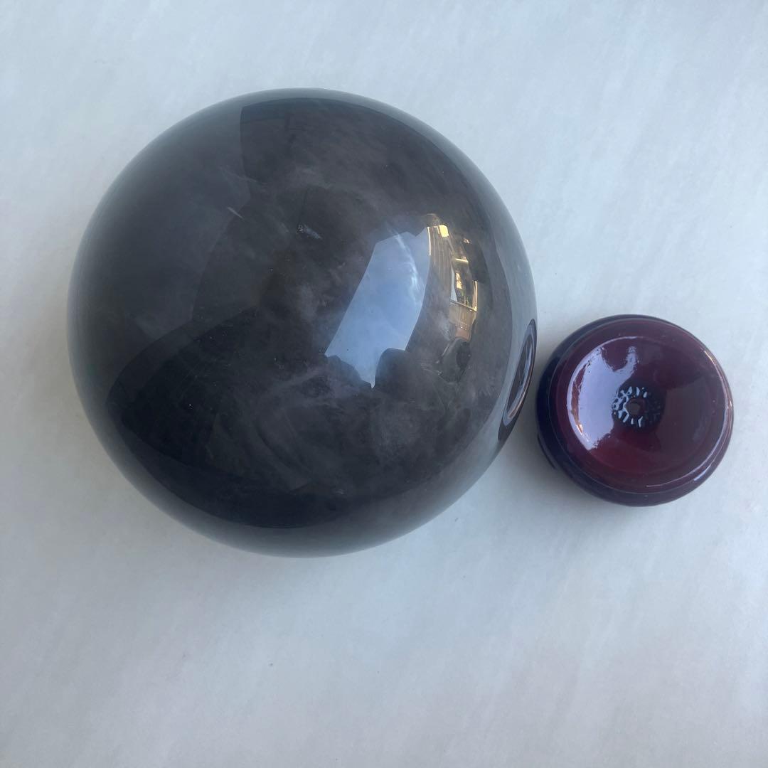 モリオン丸玉　黒水晶　茶水晶　パワーストーン　鑑賞石　黒曜石　天然石　自然石