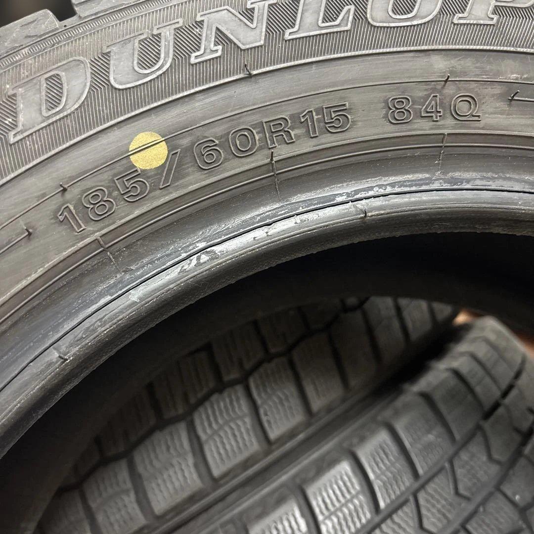 185/60R15(84Q)スタッドレスタイヤ　ダンロップ製WINTERMAXX