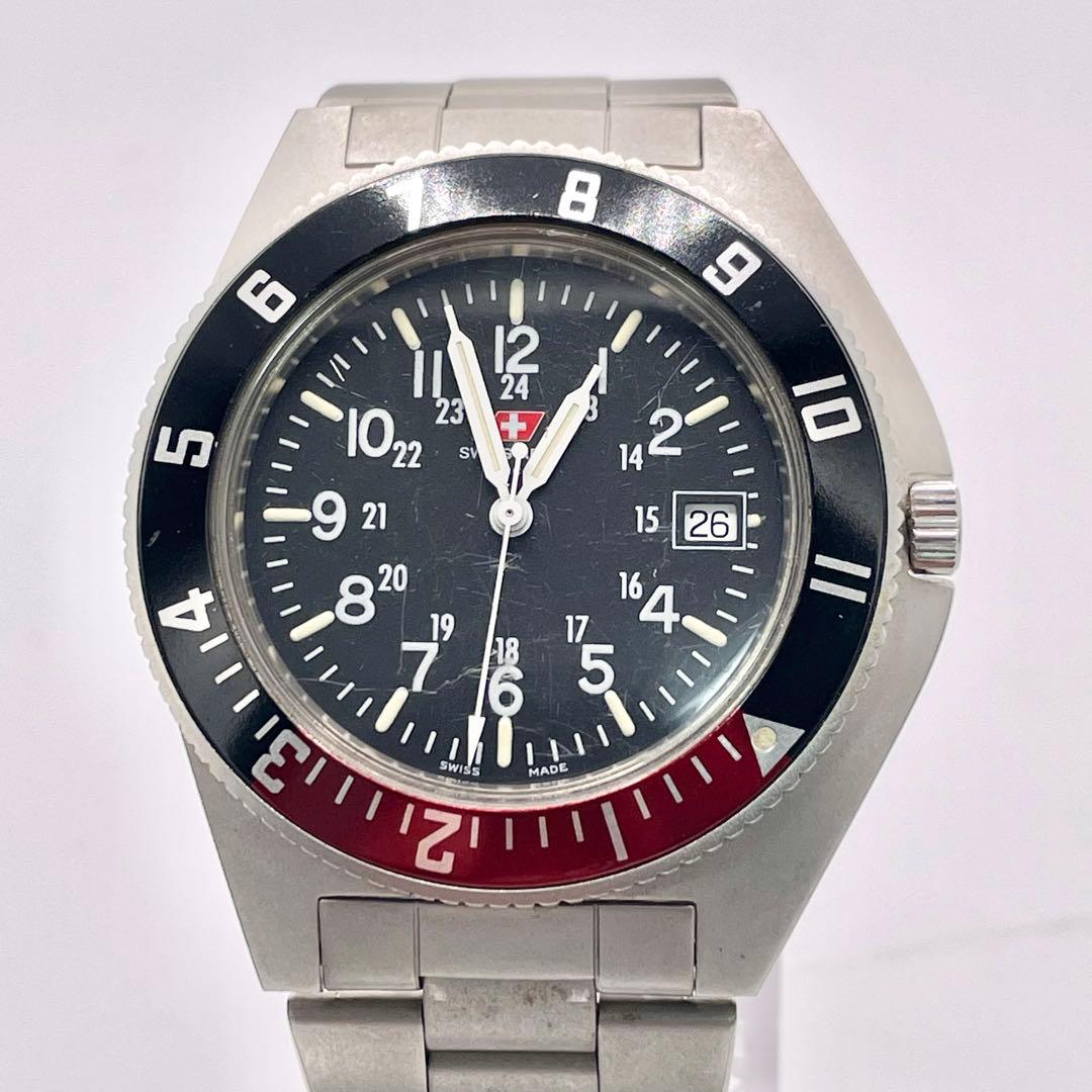 新品電池‼︎ Swiss Army ナビゲーター 腕時計 クォーツ デイト