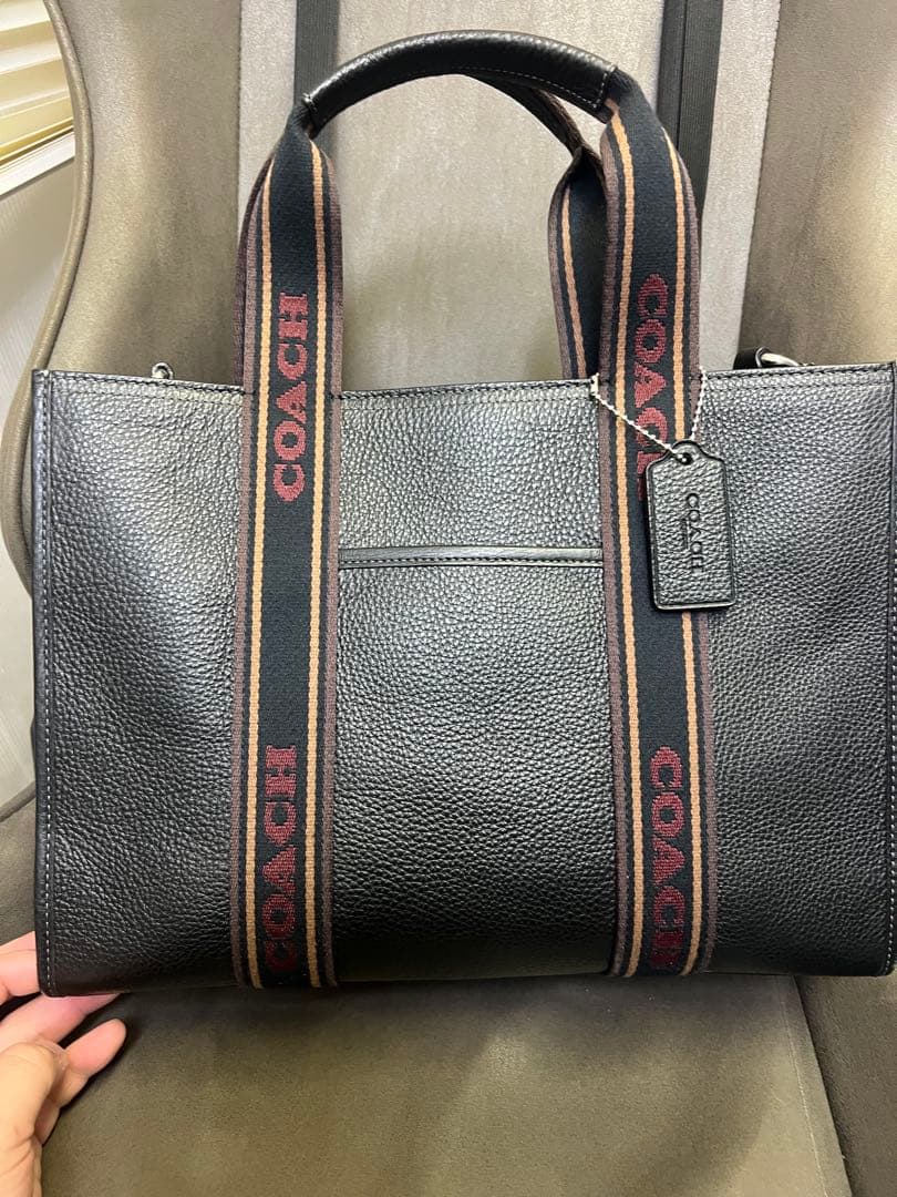 COACH ミニトートバッグ　スミス　カラー：ブラック　袋あり