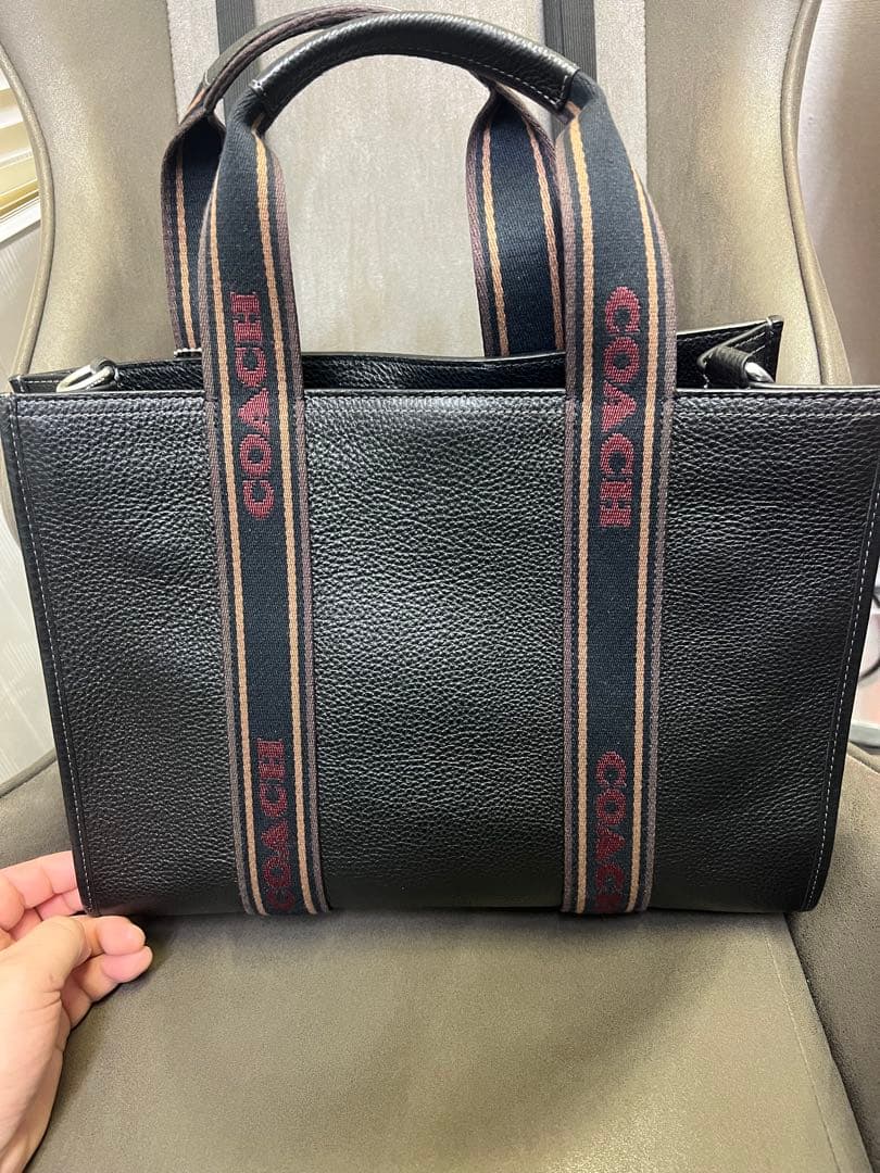 COACH ミニトートバッグ　スミス　カラー：ブラック　袋あり