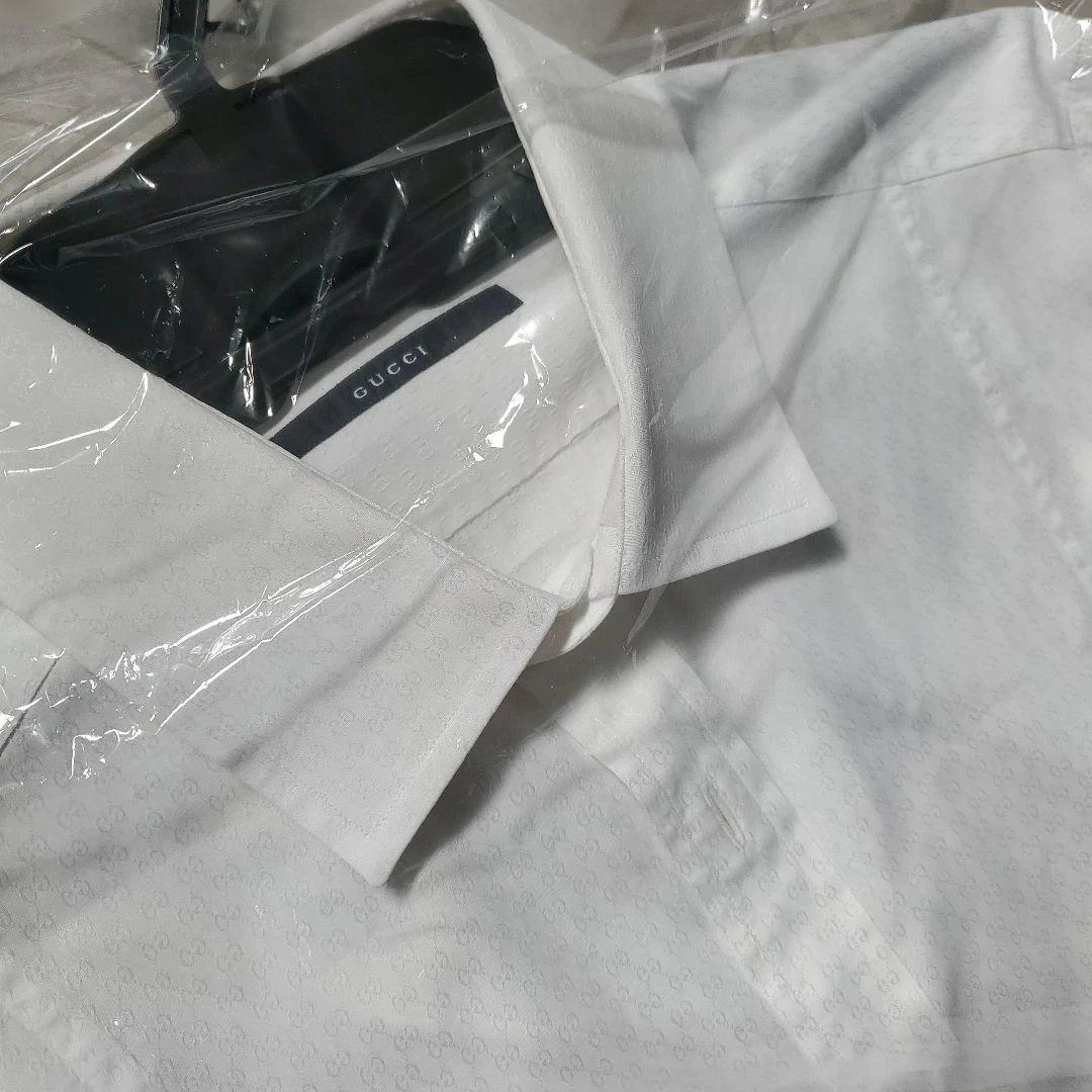 sale⭐最終お値下げしました⭐GUCCI ホワイト コットン 長袖シャツ